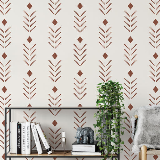 Zoom Arrow Pattern Wall Stencil