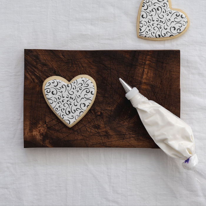 Latte Love Pattern Cookie Stencil - bakeartstencils