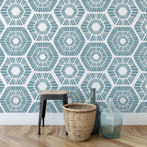 Honeycomb Stencil - Available At Blue Star At Home